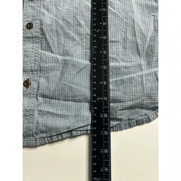 Toad & Co Shirt Mens XL Organic Cotton Blue Button Up Hiking Camping Outdoor - Picture 3 of 6